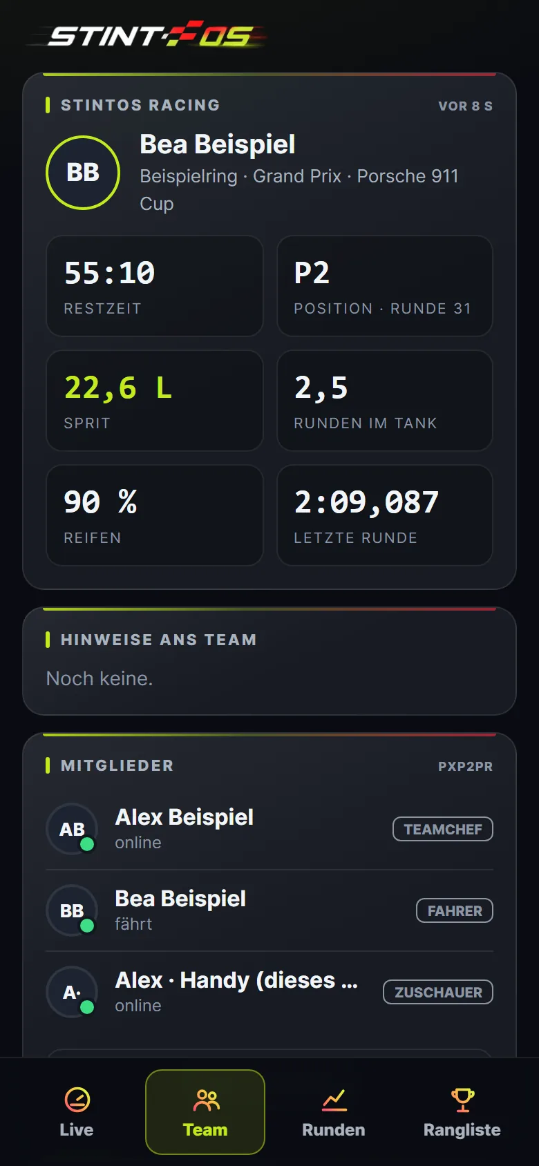 App: Team