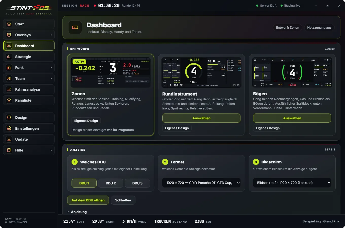Dashboard und DDU